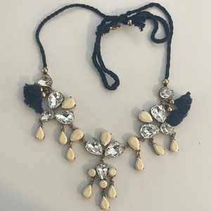 J Crew statement rhinestone necklace